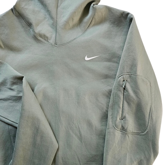 Nike Women's Sage Green High-Neck Sweatshirt - Picture 6 of 8
